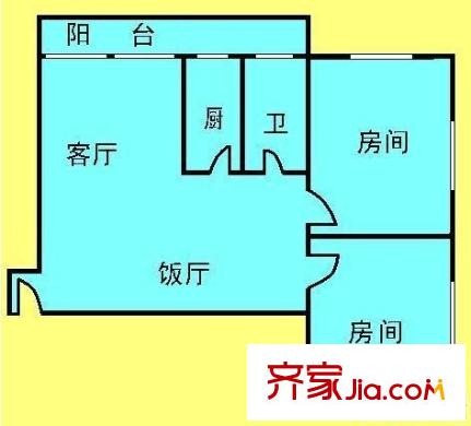 金豐花園(萬江)戶型圖萬江金豐花園 2室2廳 2室2廳1衛(wèi)1廚