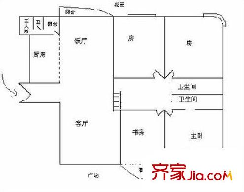 金牛大廈 4室 戶型圖