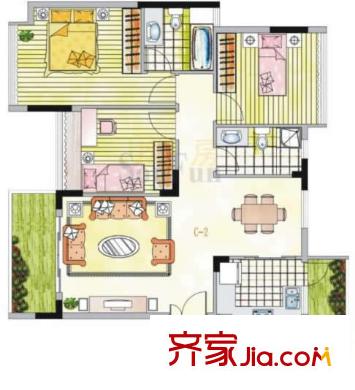 金牛大廈 戶型3室2廳