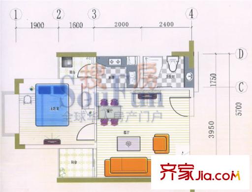 金升國際公寓   戶型圖
