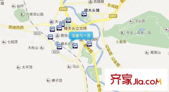 蓓蕾苑大廈交通圖 