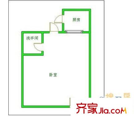 博美豪苑 1房0廳戶型