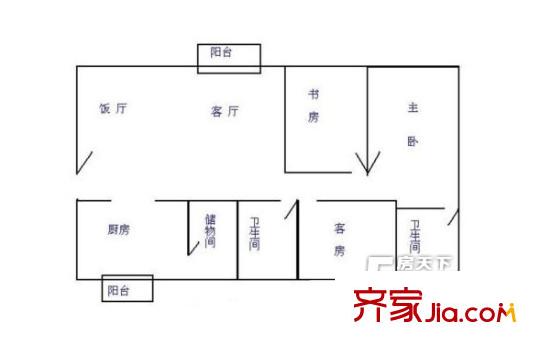紅山路散盤(pán) 3室2廳2衛(wèi)