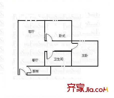 紫荊花園四期 2室 戶型圖