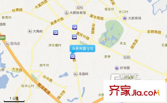 華景商廈住宅交通圖 