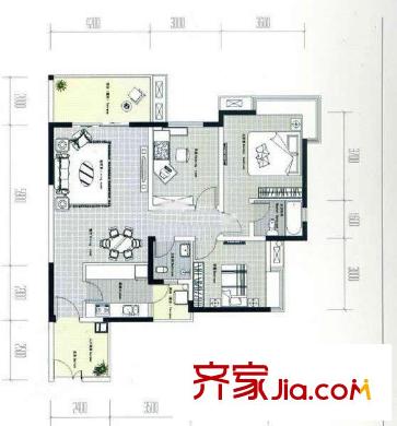 華景商廈住宅戶型圖華景商廈 3室2廳2衛(wèi) 3室2廳2衛(wèi)1廚