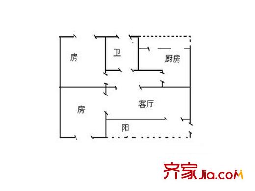 富洋樓 2室 戶型圖