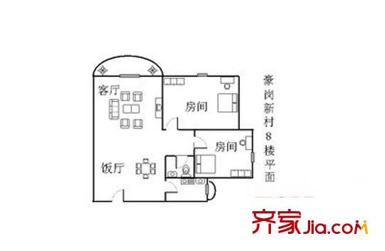 豪崗公寓    戶型圖