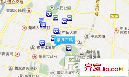 皇城廣場交通圖 