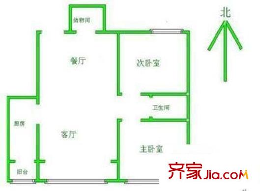 富洋樓 2室 戶型圖