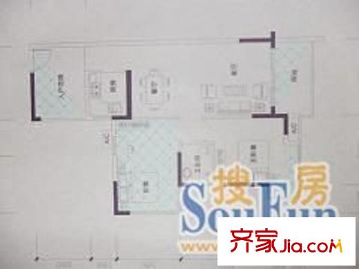 國(guó)土局宿舍 3室 戶型圖