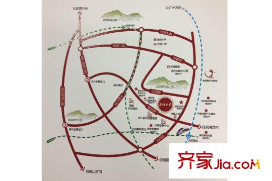 光明大第區(qū)位圖