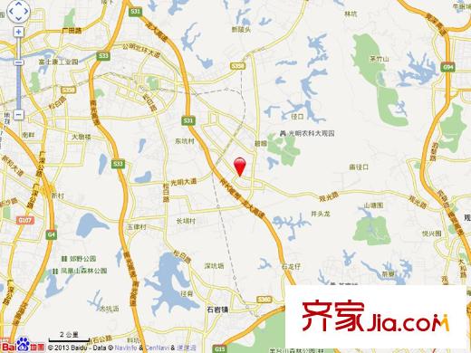 光明大第交通坐標(biāo)圖