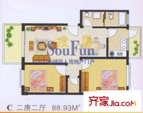 豪崗公寓    戶型圖