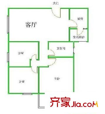 自來水宿舍  3室  戶型圖