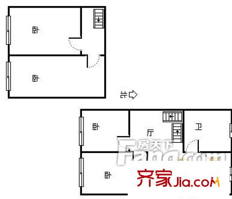  紅棉路小區(qū)  2室 戶型圖