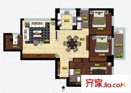 大塘頭商住樓3室2廳2衛(wèi)