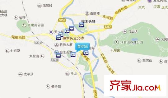 泰安城交通圖  