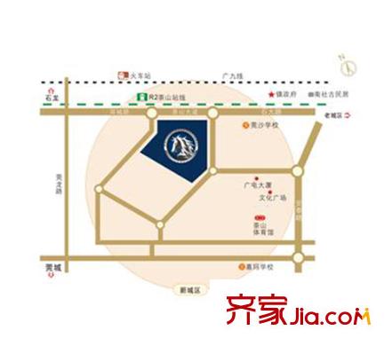 偉隆國際花園交通圖