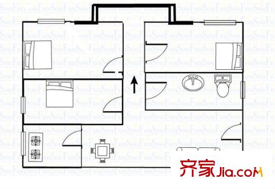 泰盛花園 3室 戶型圖
