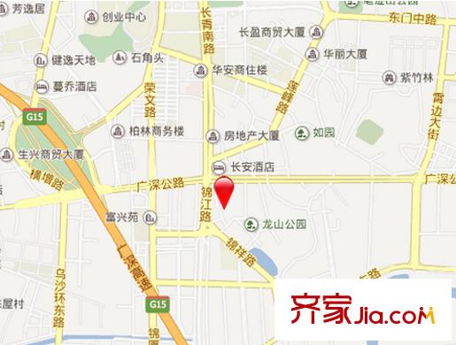 長安倚湖名居交通圖東莞  