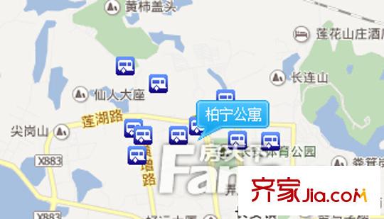 柏寧公寓交通圖 