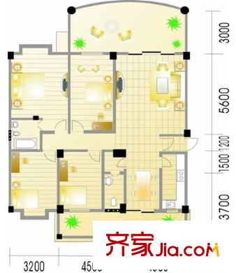 寶泰花園  戶(hù)型圖