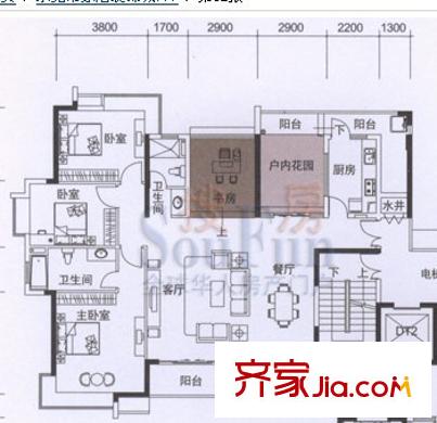 東莞市家居裝飾城 4室戶型圖
