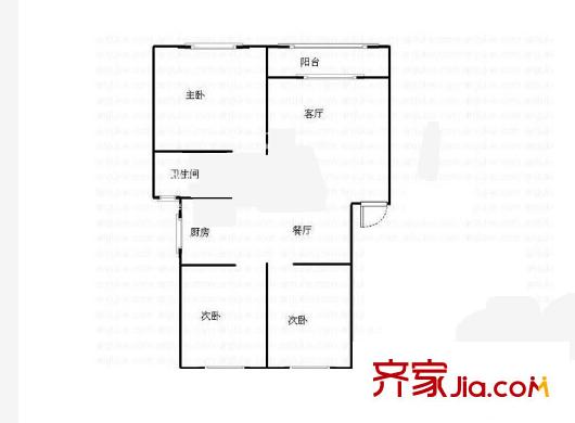 長安倚湖名居戶型圖倚湖名居 3室 戶型圖 3室2廳1衛(wèi)1廚
