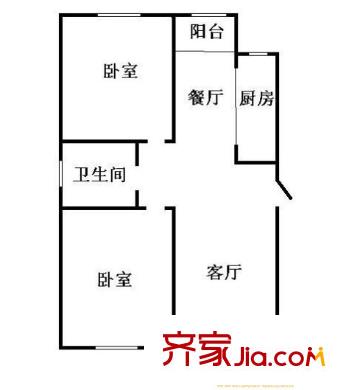 春風(fēng)名苑 3室　戶型圖