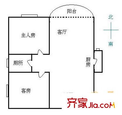 長(zhǎng)興樓  2室 戶(hù)型圖