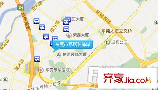 東莞市家居裝飾城交通圖 