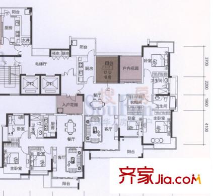 東莞市家居裝飾城 3室戶型圖
