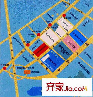 東莞市家居裝飾城交通圖