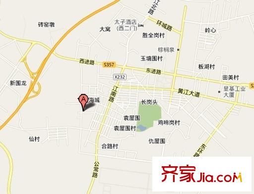 華誠(chéng)小區(qū)交通圖地圖