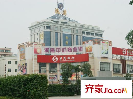 東港華府項目西南方向步行街