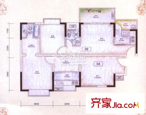 翰林雅苑    戶(hù)型圖