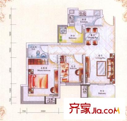 翰林雅苑    戶(hù)型圖