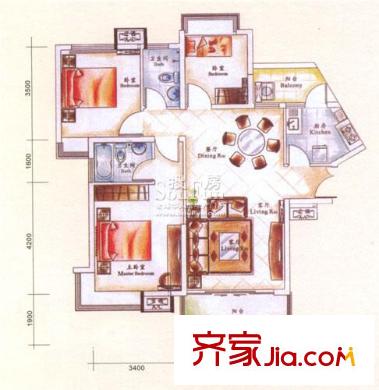 翰林雅苑    戶(hù)型圖
