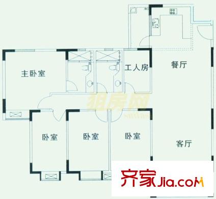 鴻福樓戶型圖戶型圖2 3室2廳