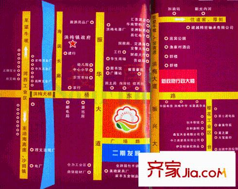 洪梅中心廣場交通圖