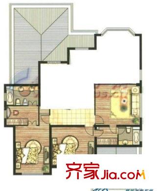 銀橋花園戶型圖戶型 2室2廳2衛(wèi)1廚