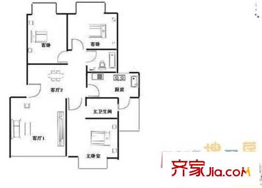 華誠小區(qū)  戶型圖