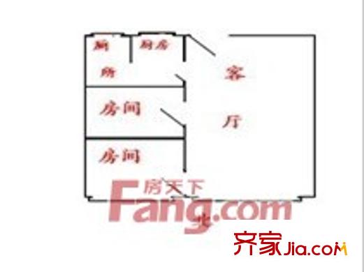紅花園戶(hù)型圖戶(hù)型圖2 2室2廳2衛(wèi)1廚