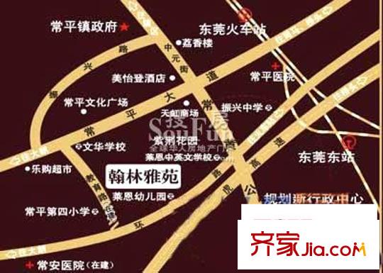 翰林雅苑交通圖位置圖