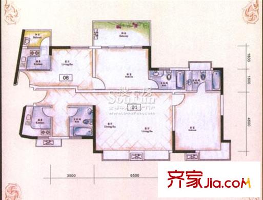 翰林雅苑    戶(hù)型圖