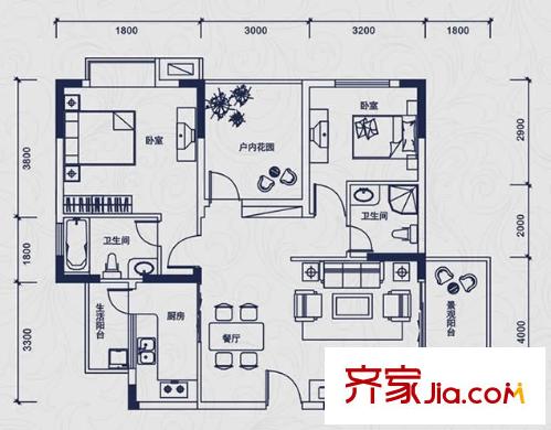  洪梅中心廣場戶型圖