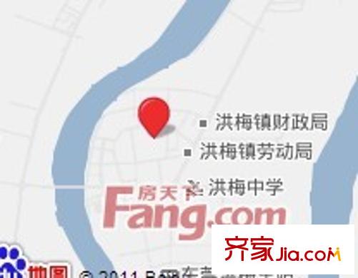 洪梅中心廣場交通圖地圖