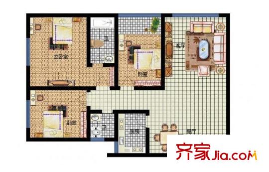 銀峰花園3室2廳2衛(wèi)