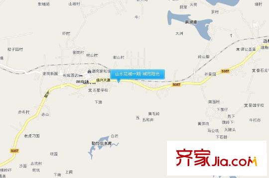 謝崗山水花城交通圖 